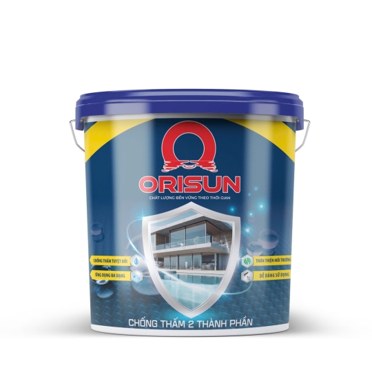 ORISUN Sơn Chống Thấm Xi Măng Cao Cấp 2 Thành Phần Thùng 5L