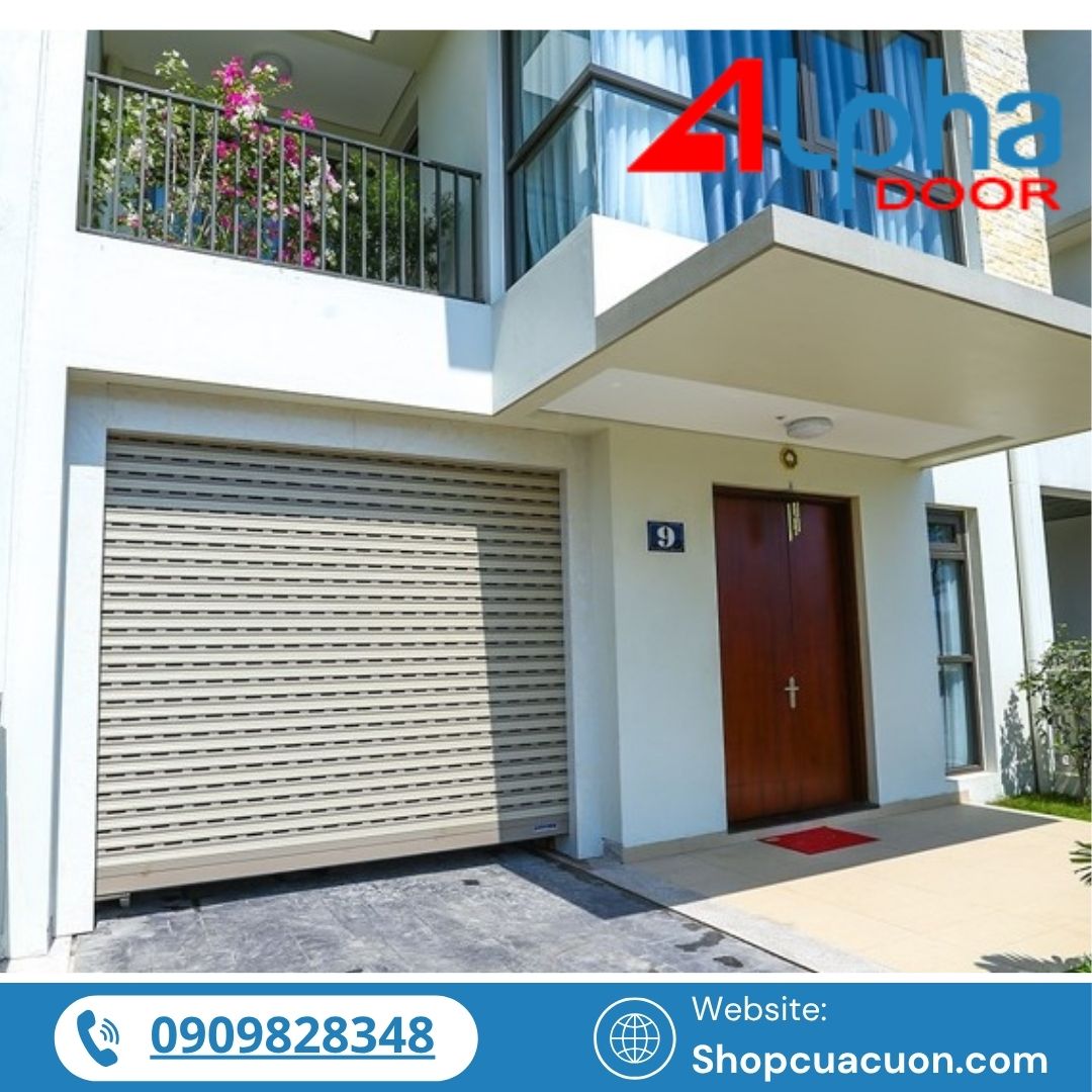 Lắp đặt cửa cuốn tự động cho nhà phố